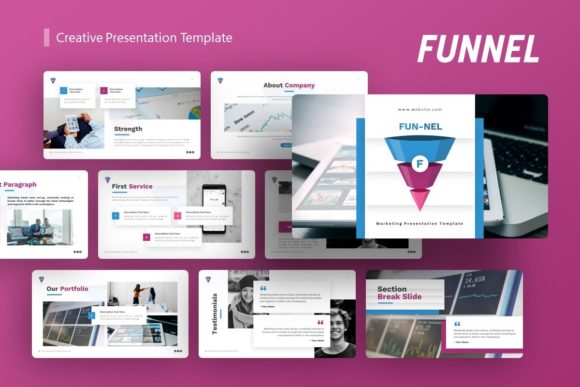 Marketing Presentation Template -Funnel